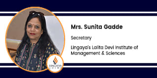 Lingaya's Lalita Devi Institute of Management and Sciences, New Delhi, Secretary: Mrs. Sunita Gadde Interview
